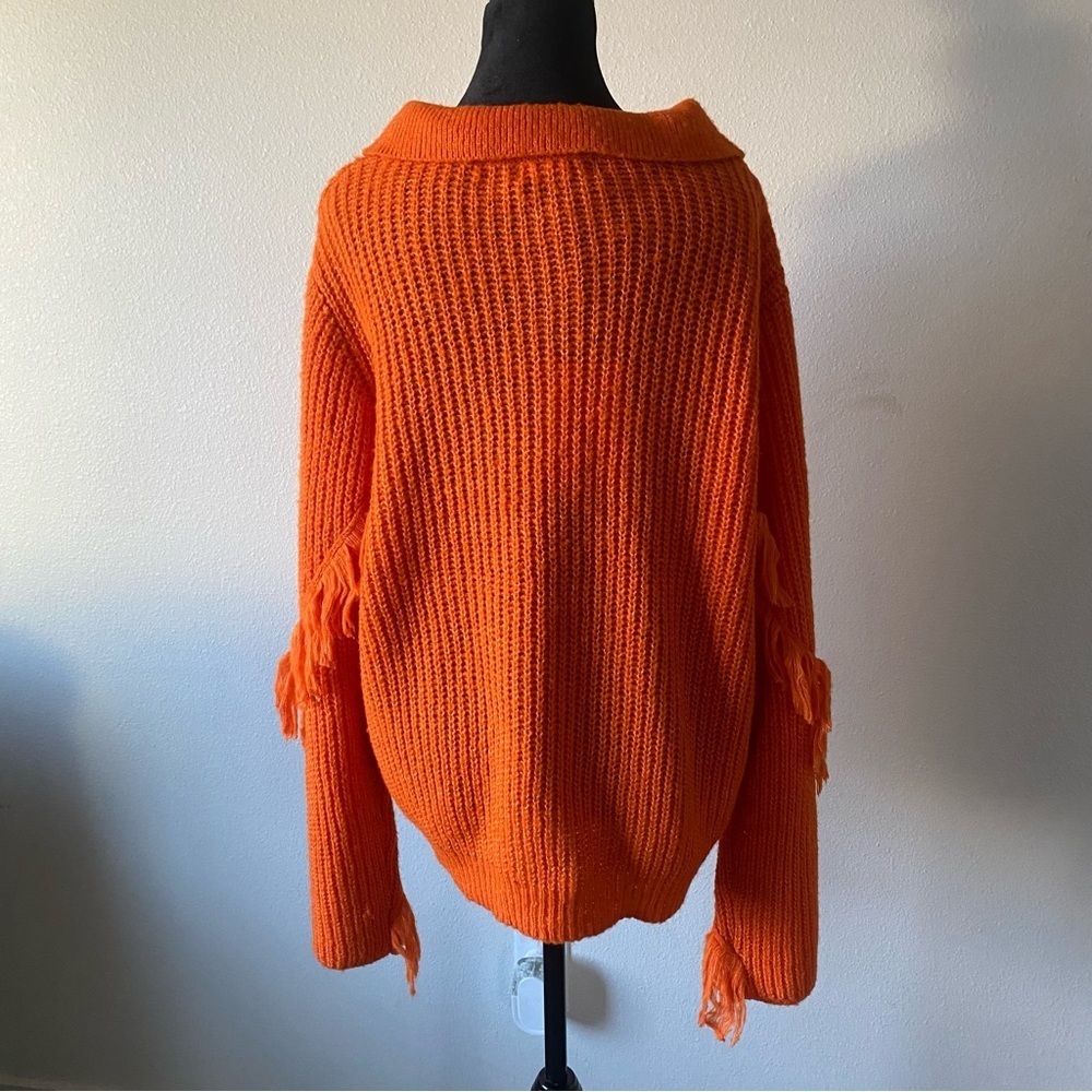New with tags 80 Park women’s orange sweater size XL - Picture 7 of 10